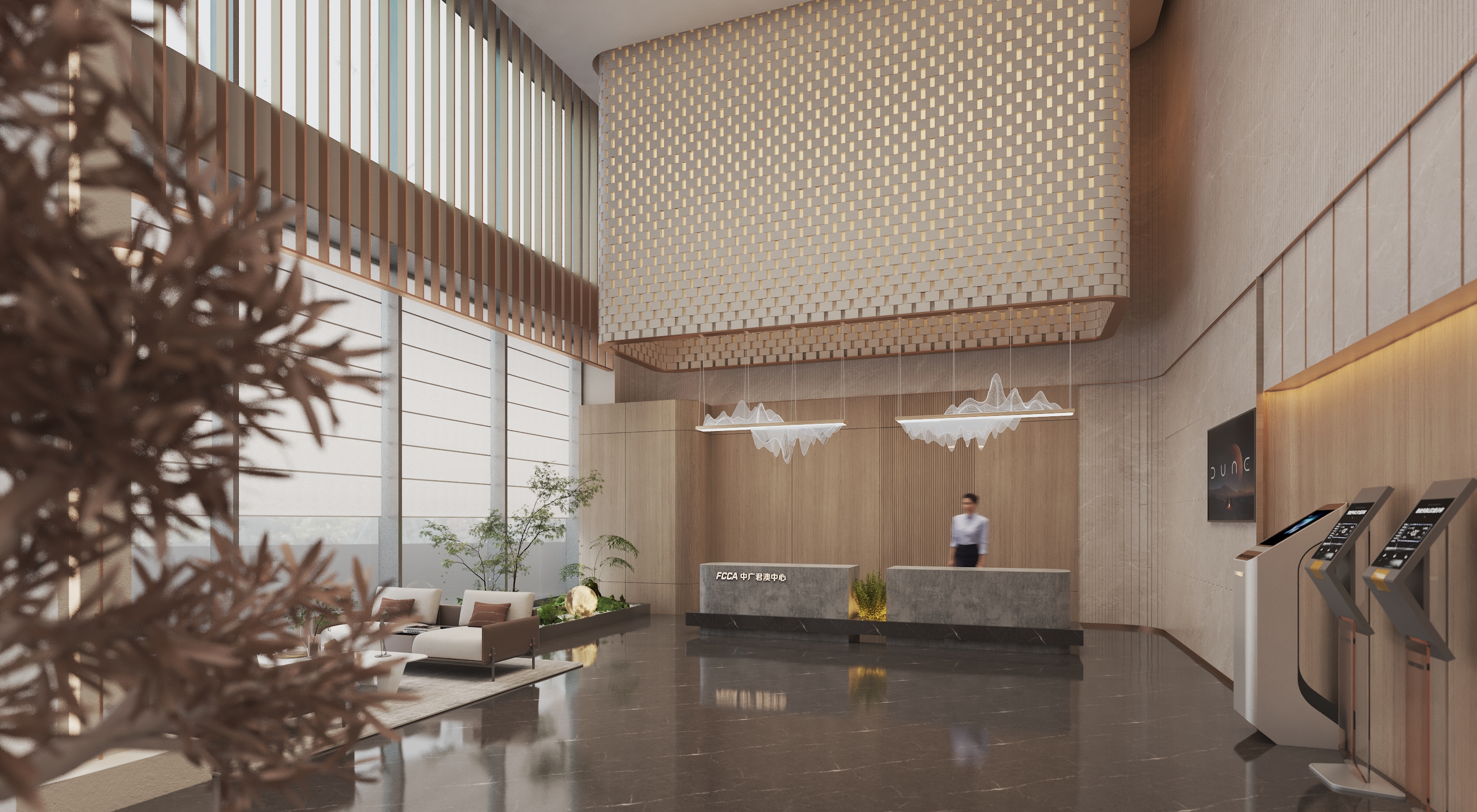 一个写字楼大厅设计-6