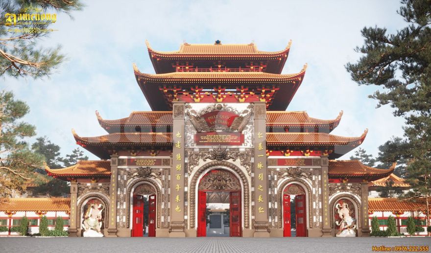 Thiết kế chùa Phật Quốc Vạn Thành | Công ty cổ phần tư vấn thiết kế và xây dựng Nam Cường-8