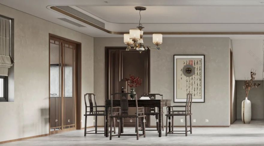 180m² 混搭风格别墅装修案例-10