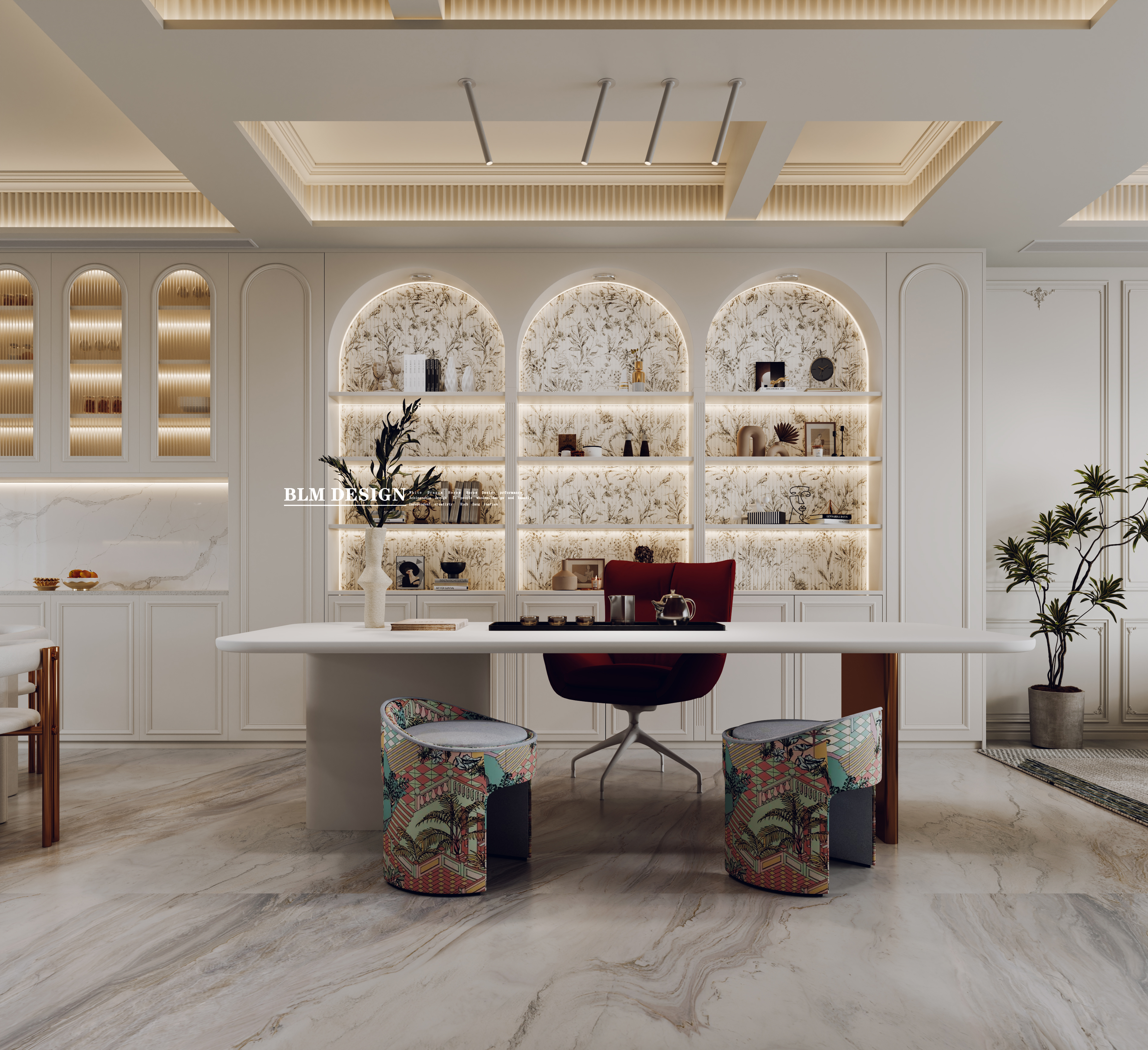 美式别墅-白龙马效果图-8