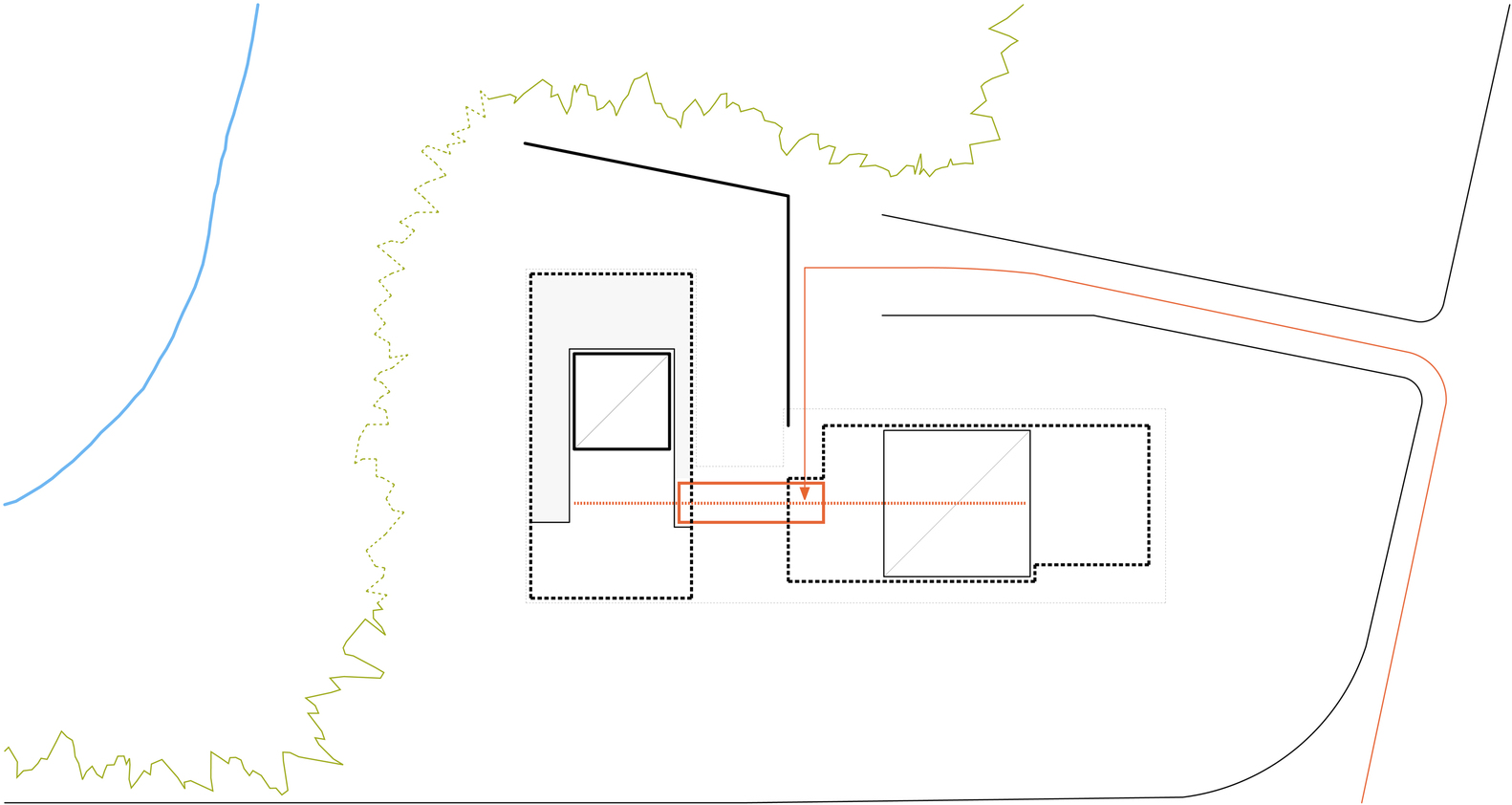 郊区森林中的私密玻璃住宅-32