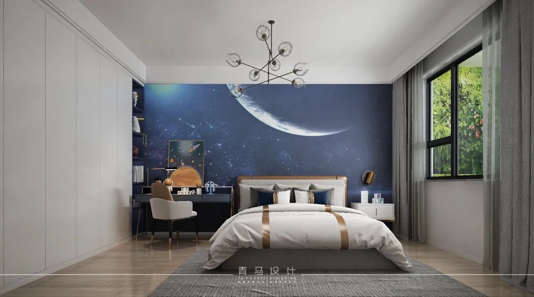 曲江大城·210㎡上叠现代简约别墅设计丨青马别墅空间设计-66