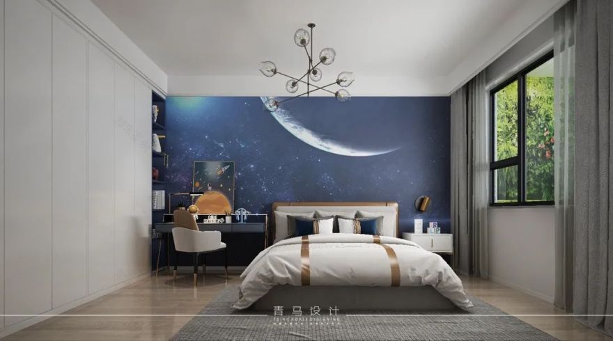 曲江大城·210㎡上叠现代简约别墅设计丨青马别墅空间设计-66