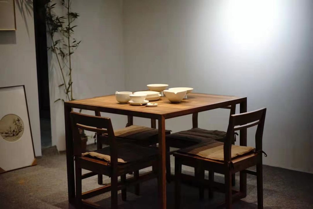 墨问丨黑胡桃直脚方茶餐桌-3