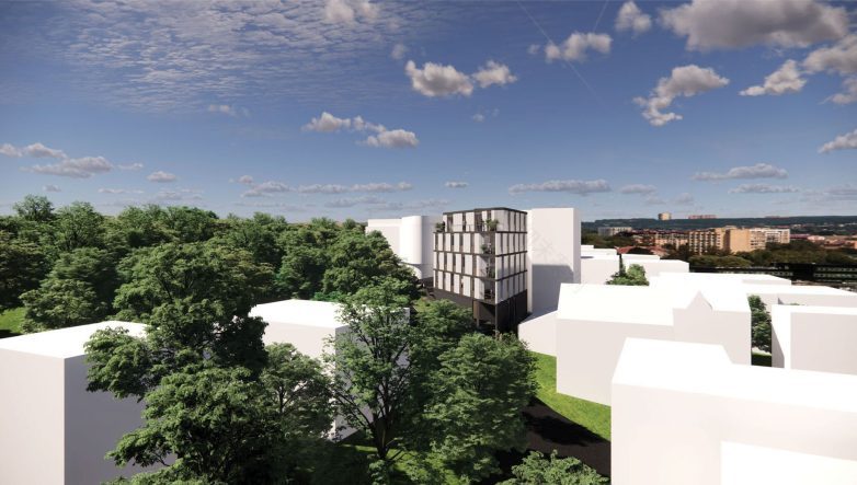 Zvezdari计划建造的三角形住宅楼丨Beging工作室-6