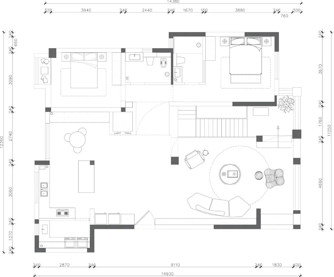 凤凰林溪郡侘寂风别墅丨黄旭-7