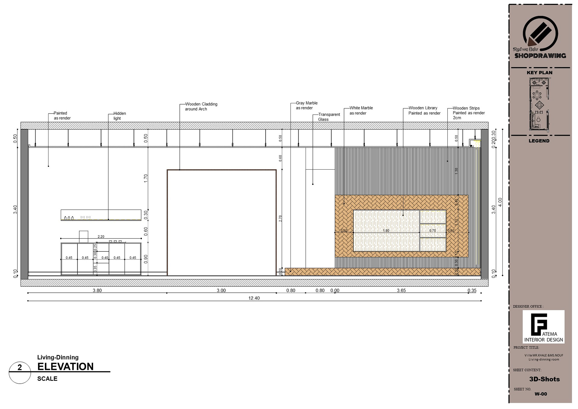 Shop Drawing For Living and Dining-8