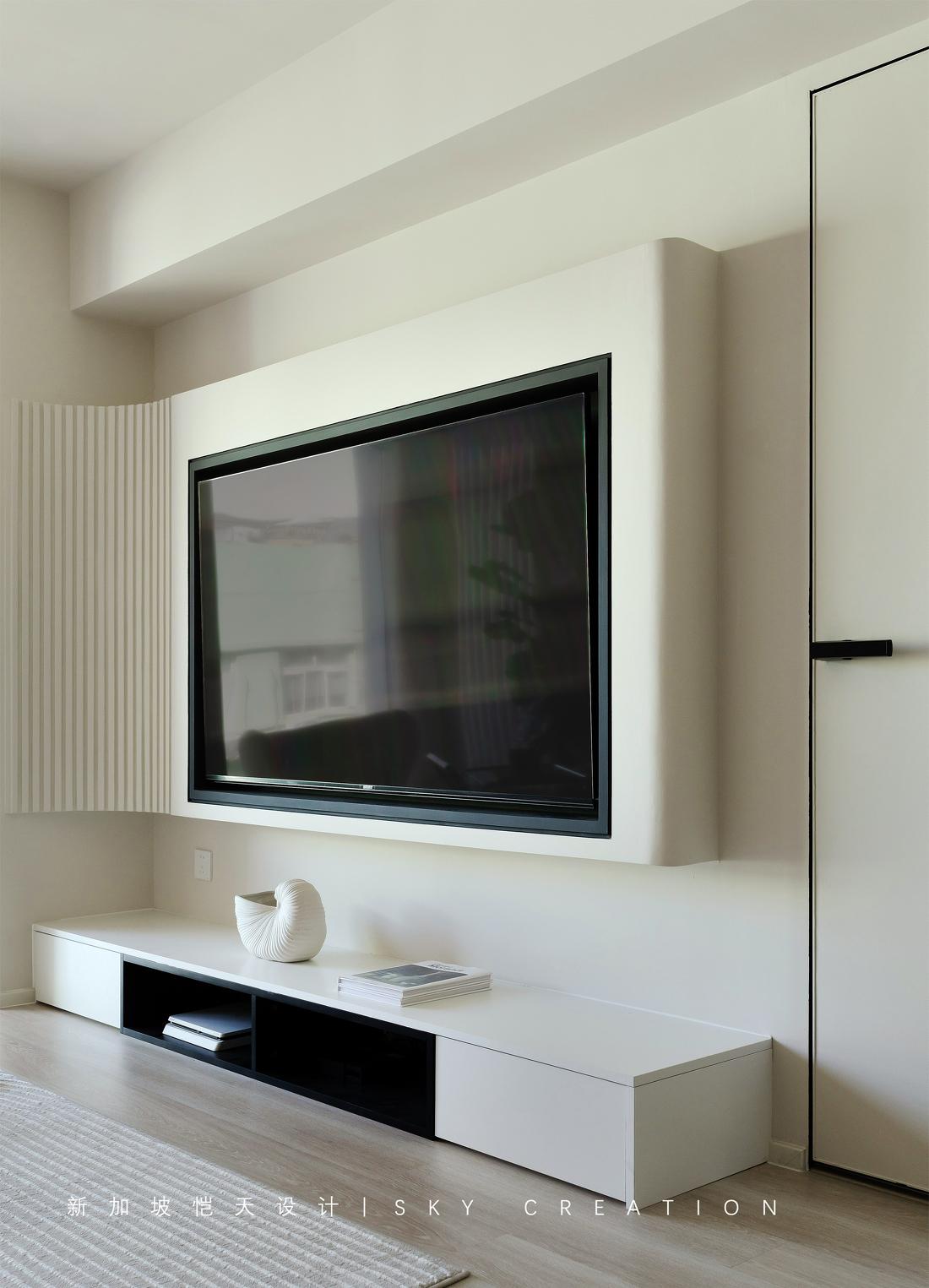 奶油系简约风独居女孩治愈系小家改造-36