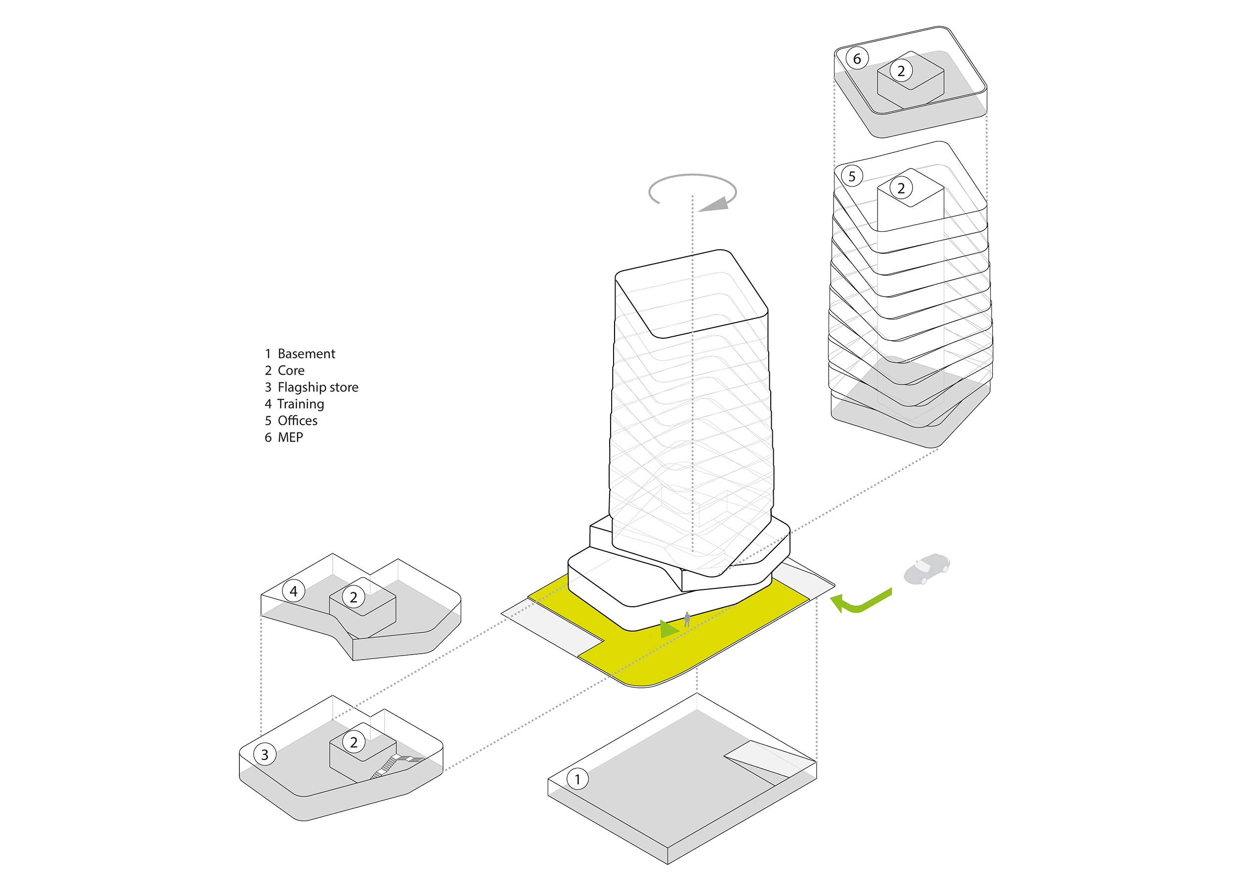 苏丹首都的 Zain 总部大楼——独特的 56 米高办公塔楼-15