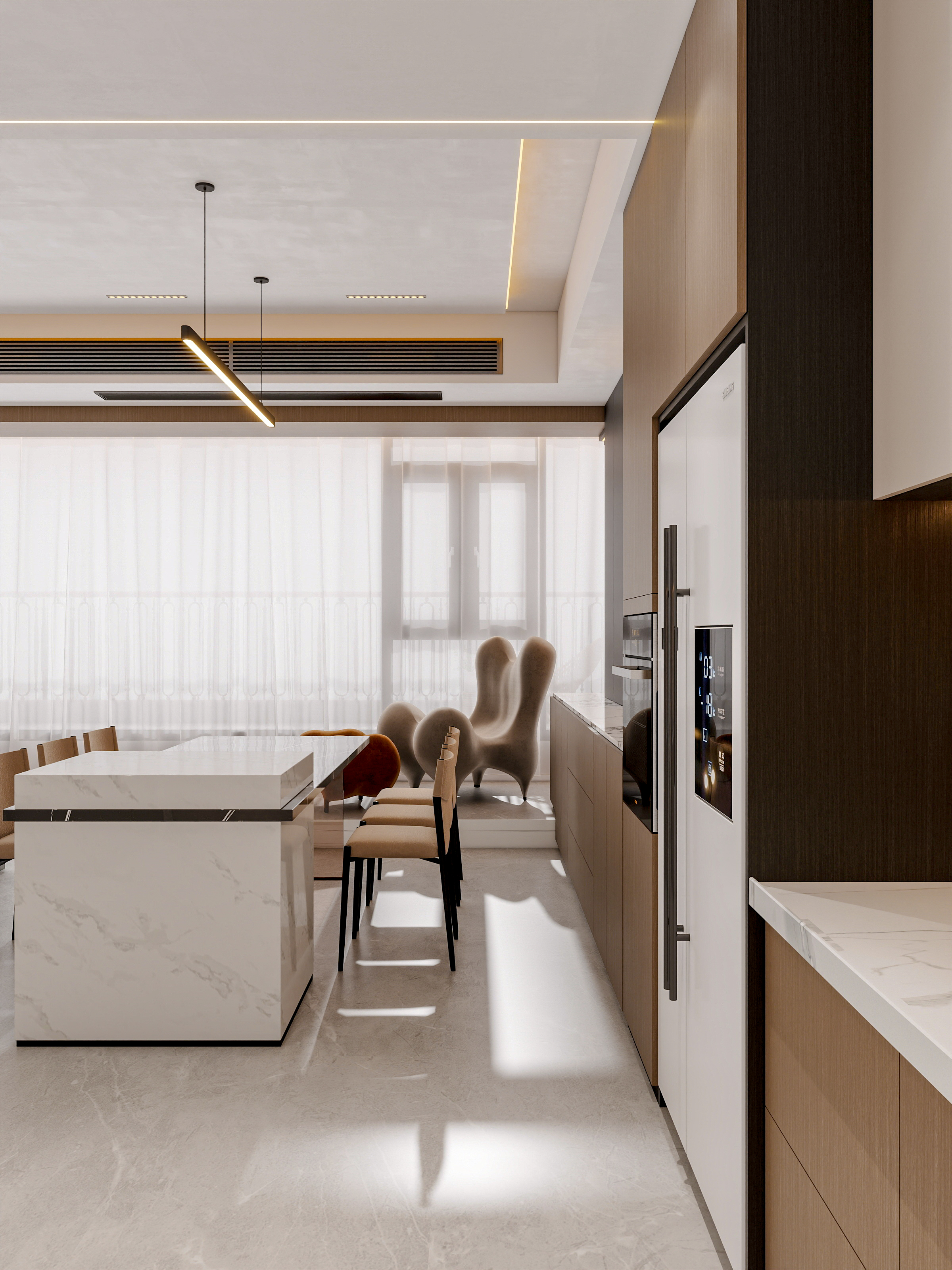 四川成都郫都春屿溪岸（295平方意式极简四居室）-19