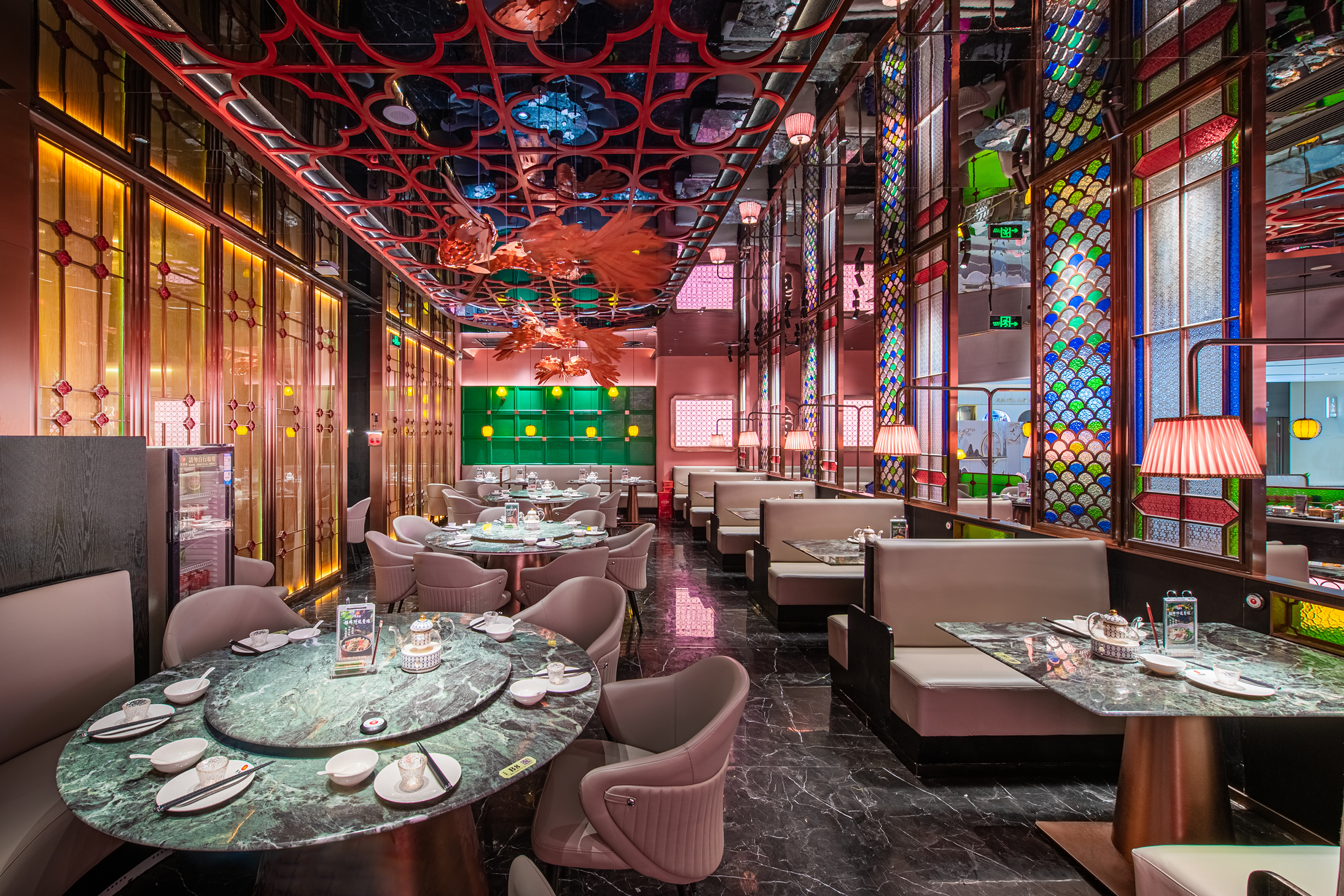 客满楼「手工茶点·客家名菜」餐饮空间设计丨品深餐饮设计-9