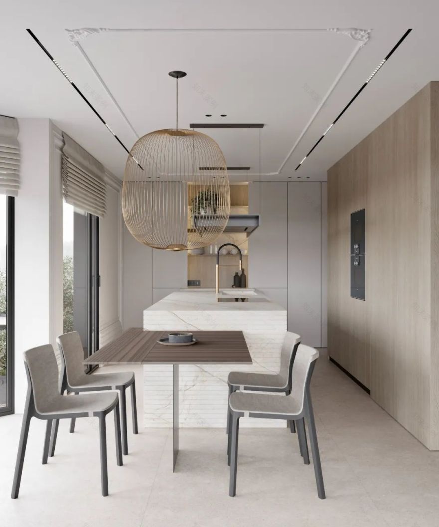 巴塞罗那现代轻法式住宅丨西班牙巴塞罗那丨Alex Tolkachev-16