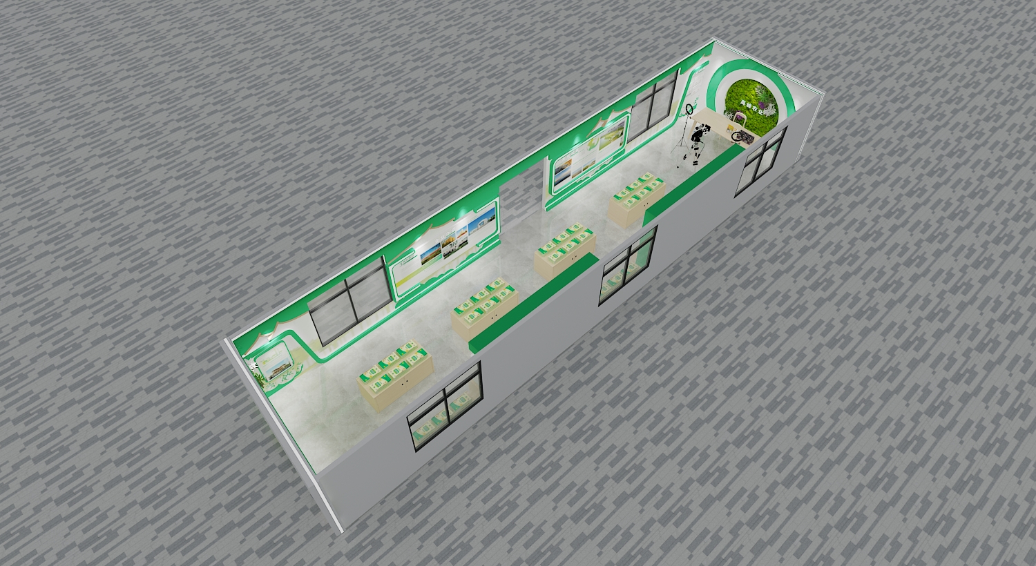 高峰农业展示区设计3D效果图-0