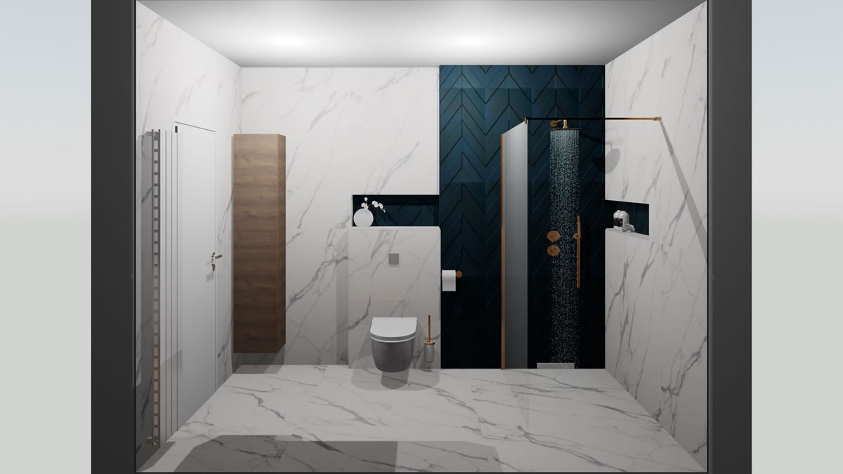 6㎡老旧卫生间翻新为功能性美居丨克罗地亚萨格勒布-35