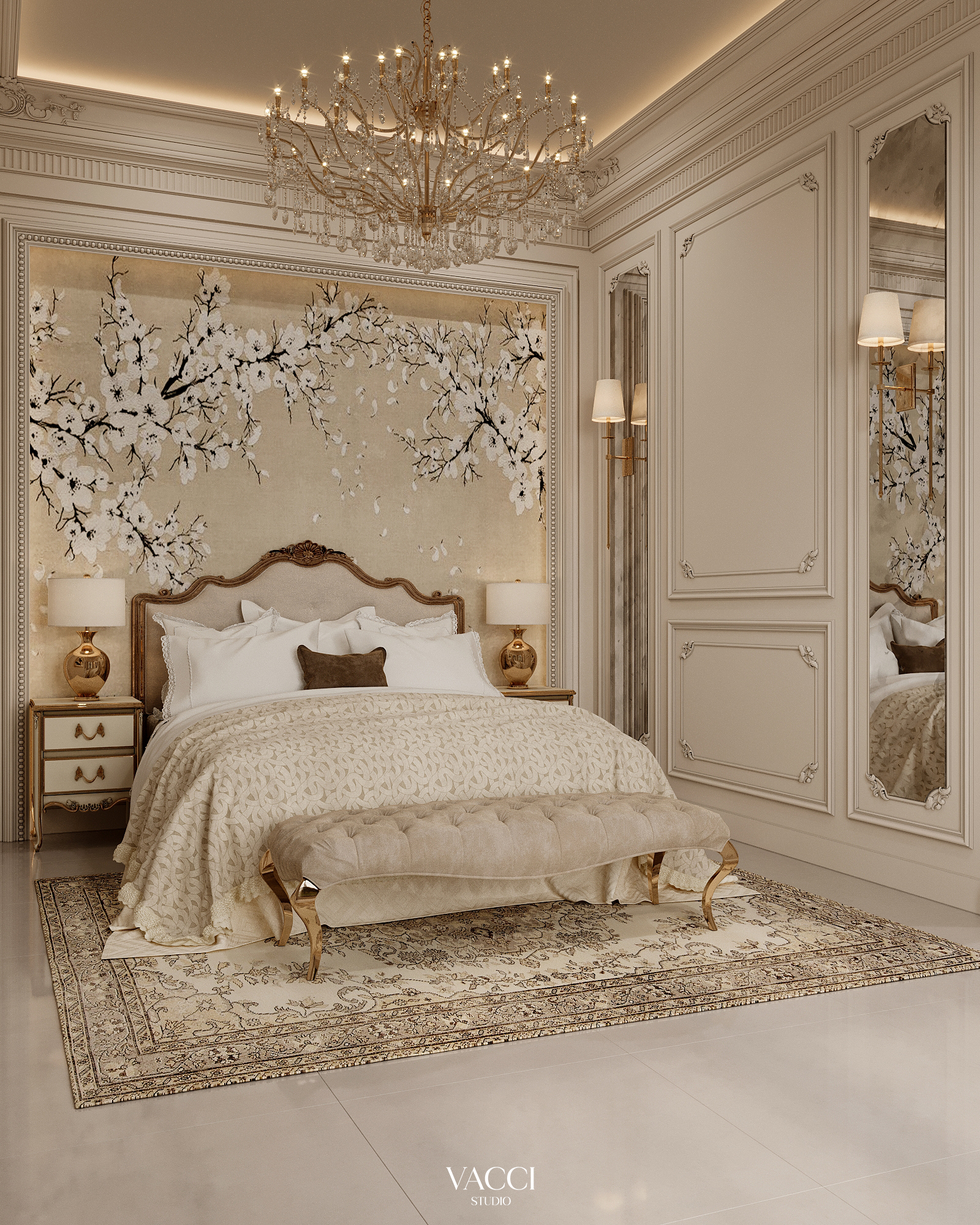 新古典主义主卧设计-4