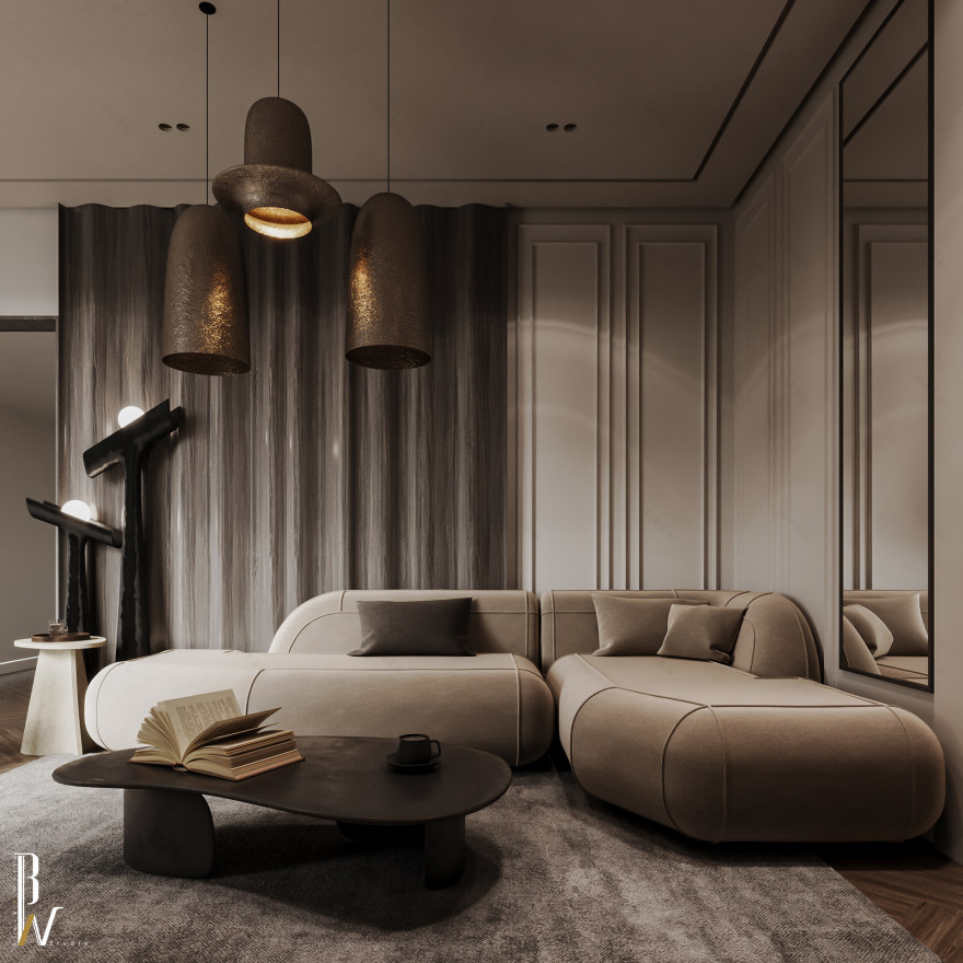 KSA 新古典风格客厅设计丨Black N White-6