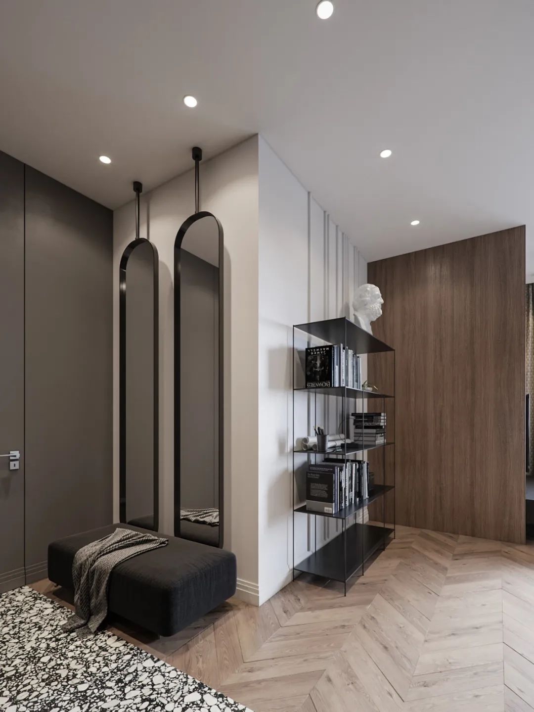 500㎡联排别墅,现代东方诗意空间丨东易日盛北京原创别墅分公司-27