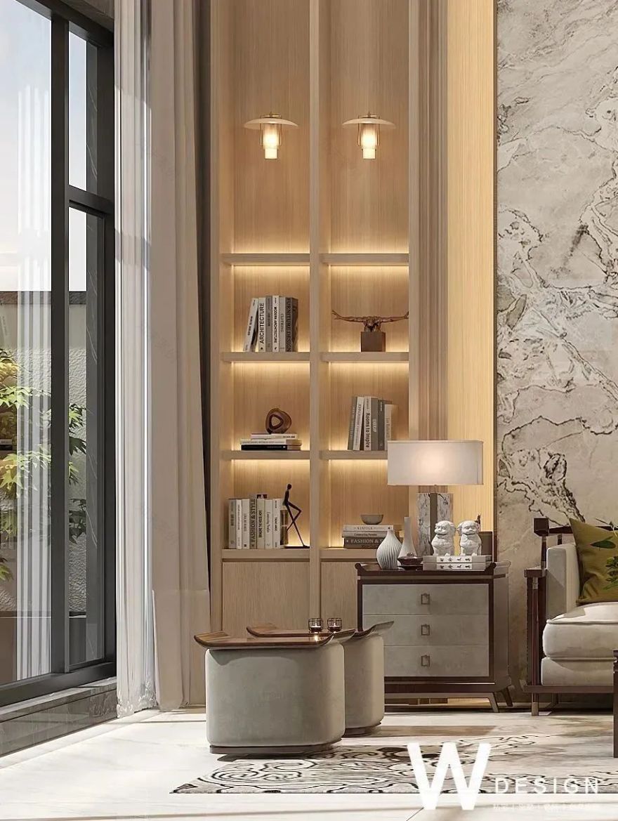 山光影居 · 自然诗意的现代家庭空间丨中国广州丨广州W设计-9