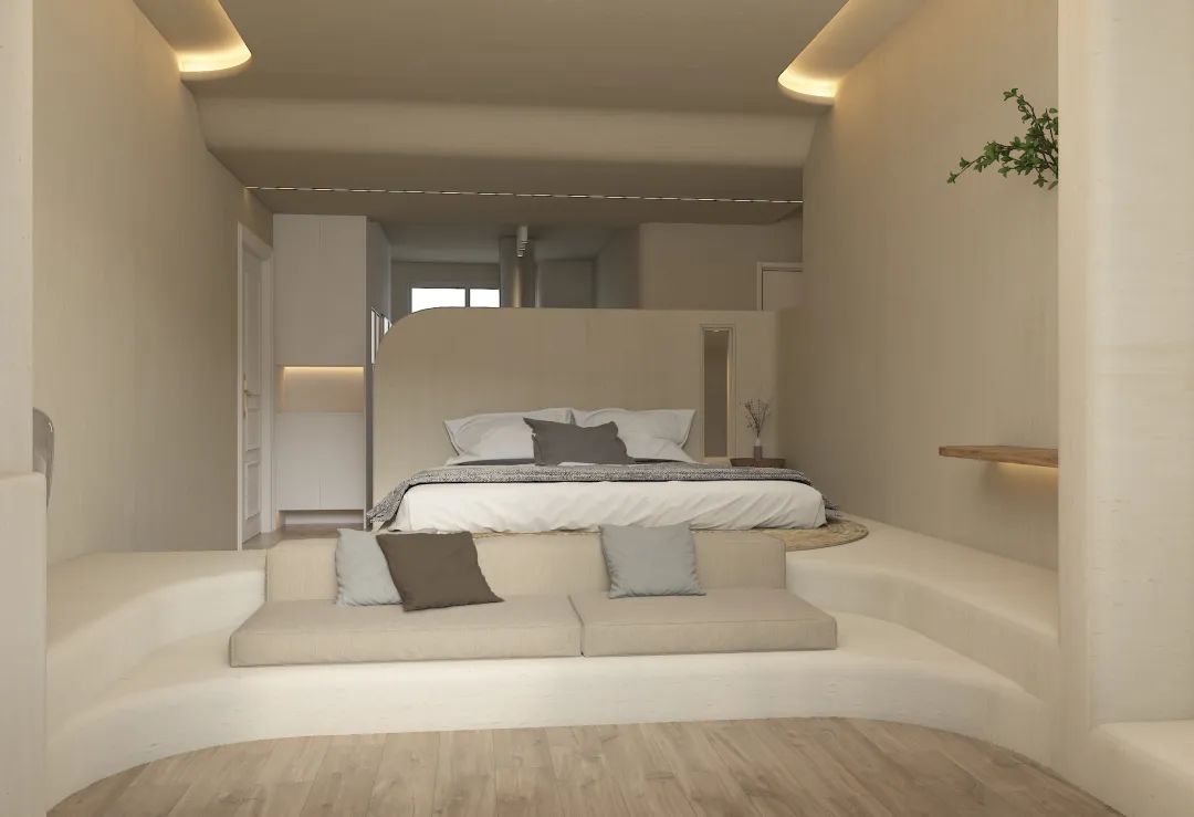 奶茶色调的休旅风空间丨中国河北丨北鱼空间设计事务所-15