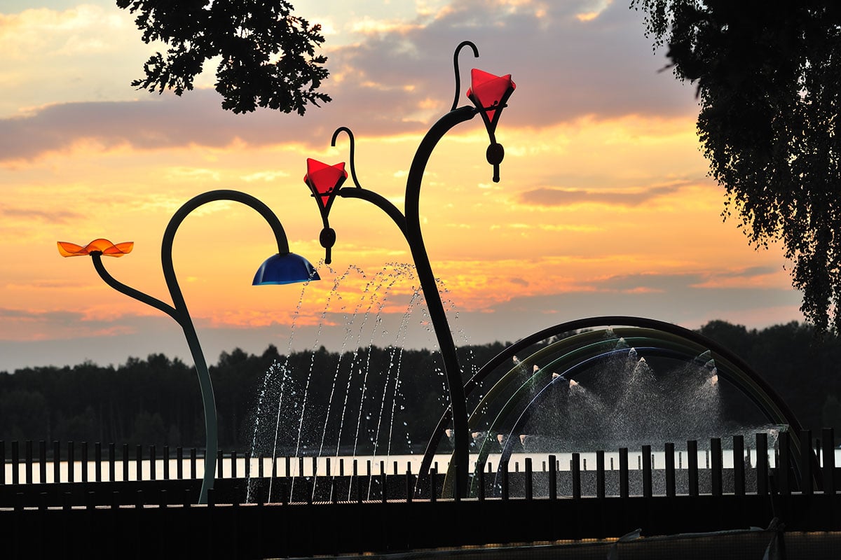 波兰第奇”脚印形”水上儿童游乐场-18