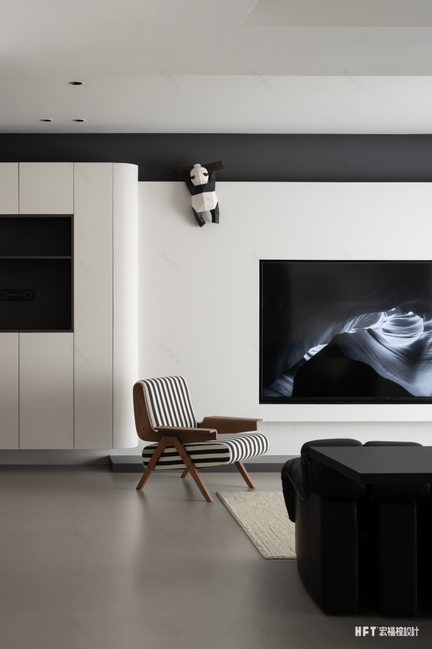 宏福樘设计 · 125㎡极简添趣,呈现多元中古摩登风貌丨中国成都-15
