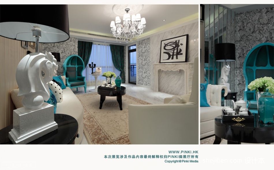 刘卫军作品——主题式空间陈设展现蓝色时尚魅力-2