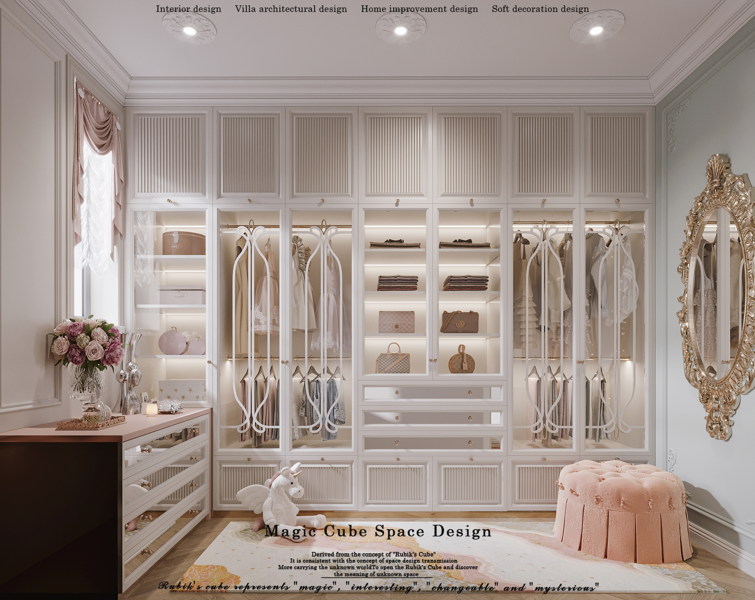 浙江•法式复古别墅设计丨中国浙江丨魔方空间设计-43