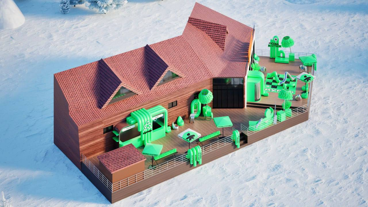 俄罗斯滑雪品牌商业快闪空间-16
