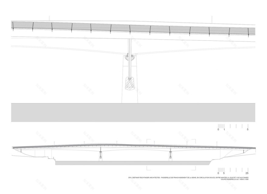 Dietmar Feichtinger塞纳河人行天桥丨法国丨Dietmar Feichtinger Architectes-41