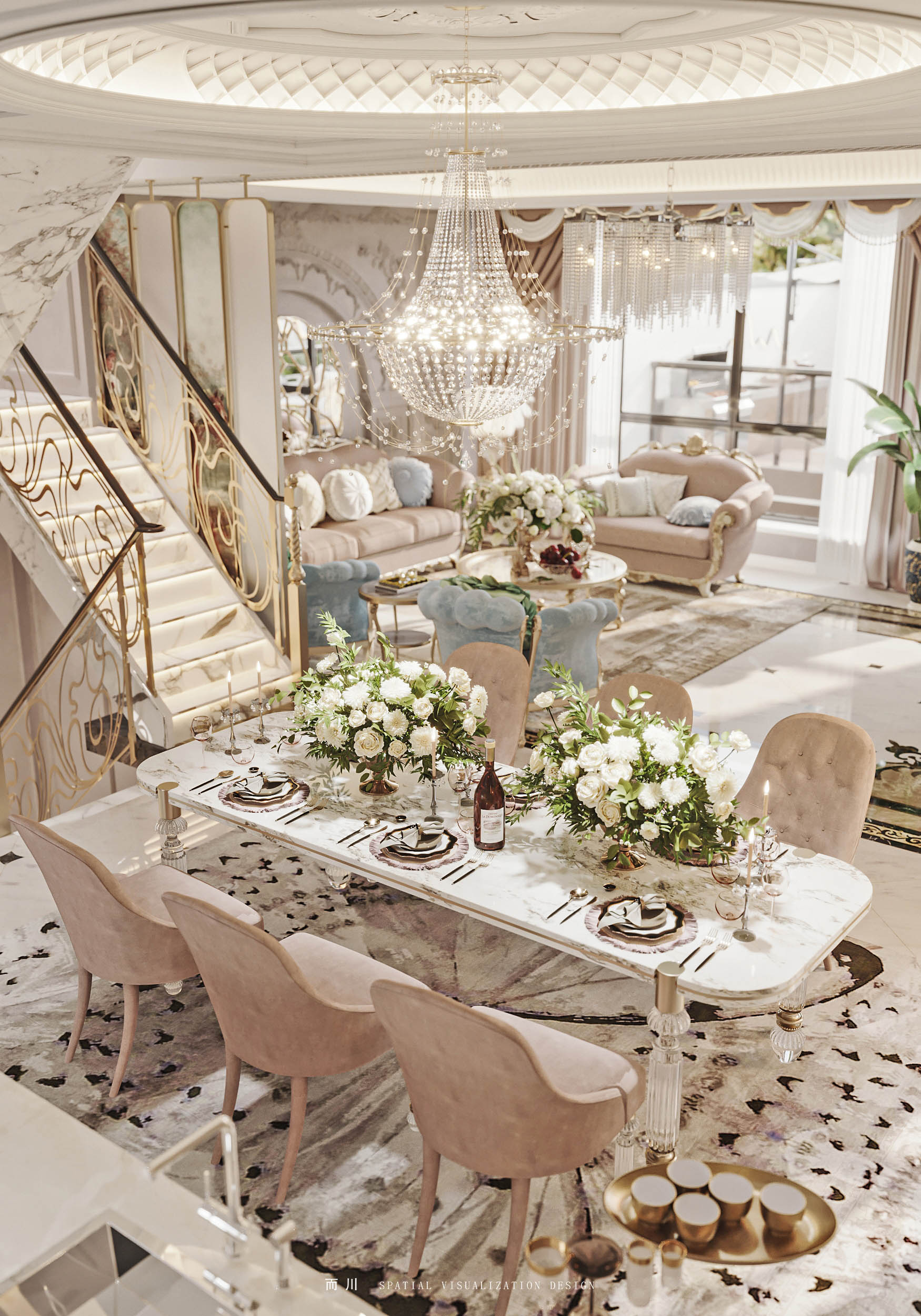 奶油法式丨魔方空间设计-19