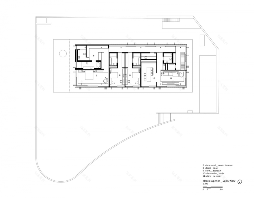 巴西 Toblerone 住宅 | 开放式布局,木结构网格,室内外自由空间-67