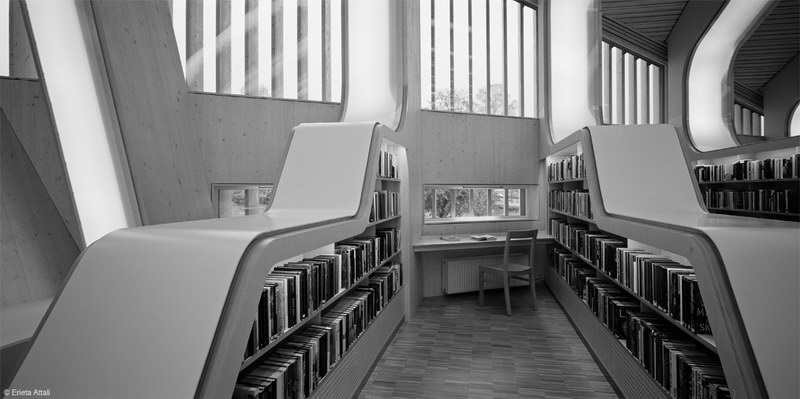 挪威 Vennesla 图书馆 | 生物肋骨结构创造宽敞舒适空间-10