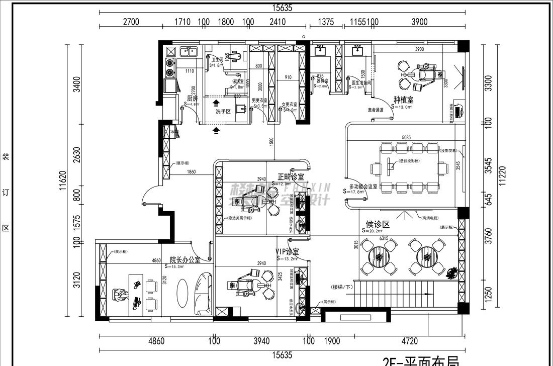 鹏程口腔诊所装修效果图-7