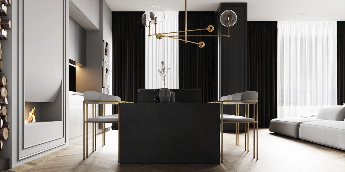 简约黑白家居设计-38