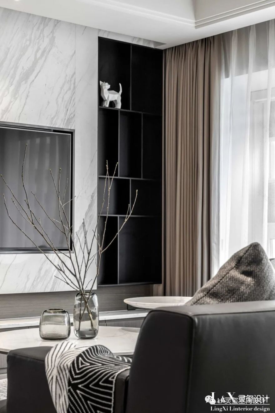 浙江宁波 120 平现代港式家居,徐玉蓉打造深邃立体空间-0
