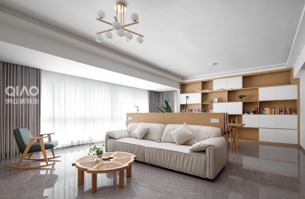 宏声公寓现代原木风装修案例丨中国重庆丨重庆俏业家装饰-39