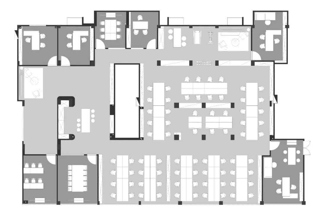 OFFICE|复古摩登以经典定义美学办公空间-19