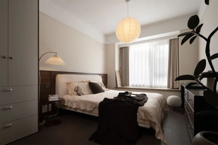 内舍软装丨123㎡现代中古风,在时光褶皱里收藏家的温柔诗篇!-27