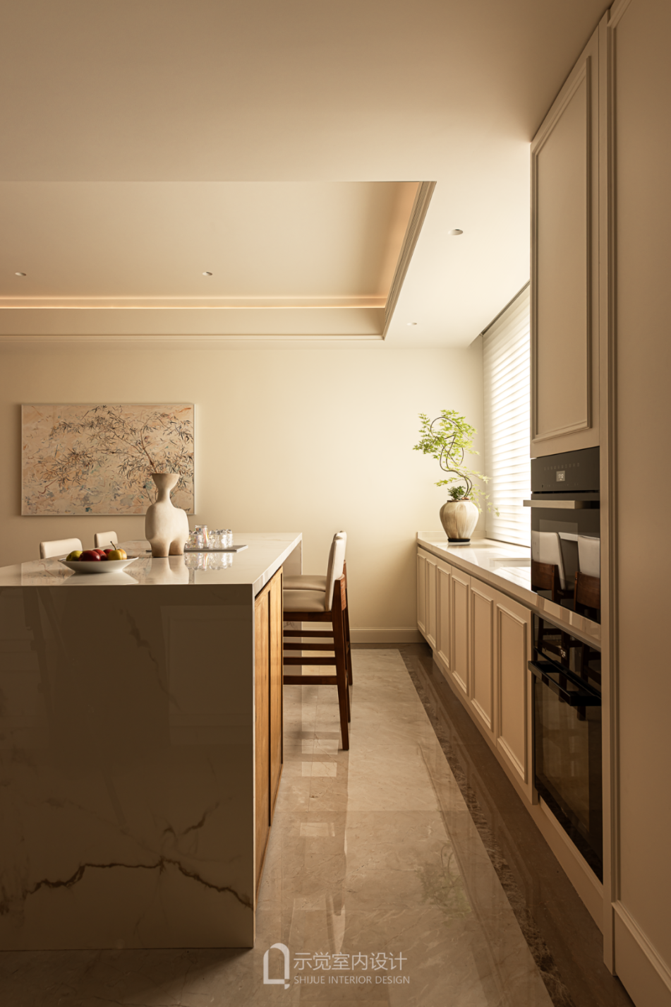 示觉设计|250㎡中海紫御豪庭，绿影泊心，拱廊叙事-45