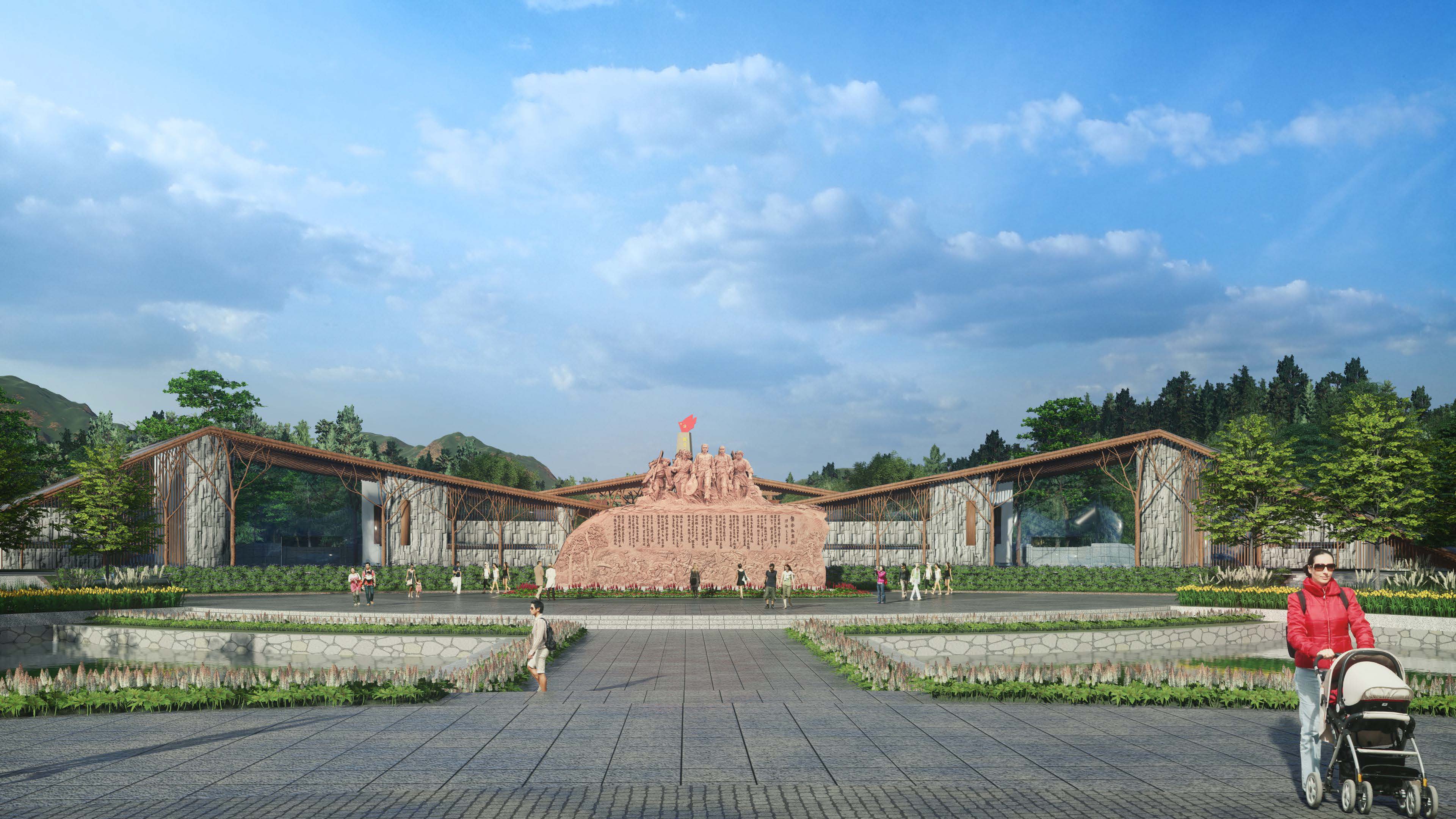 赣南游击词纪念园 景观规划设计 红色文化游击战争-14