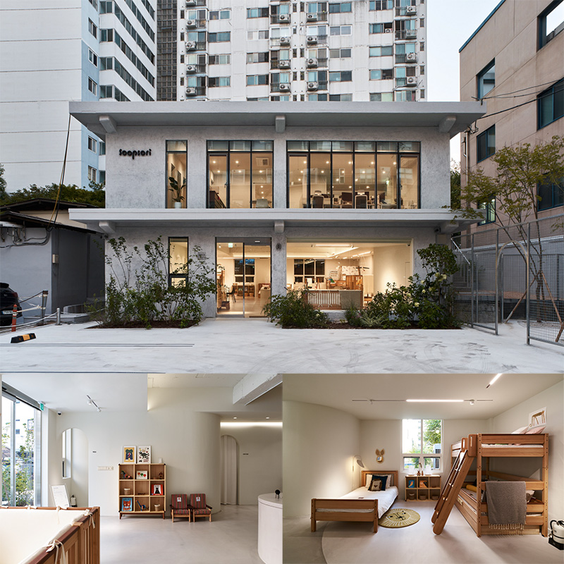 白色与木纹，高品质儿童家具设计-1