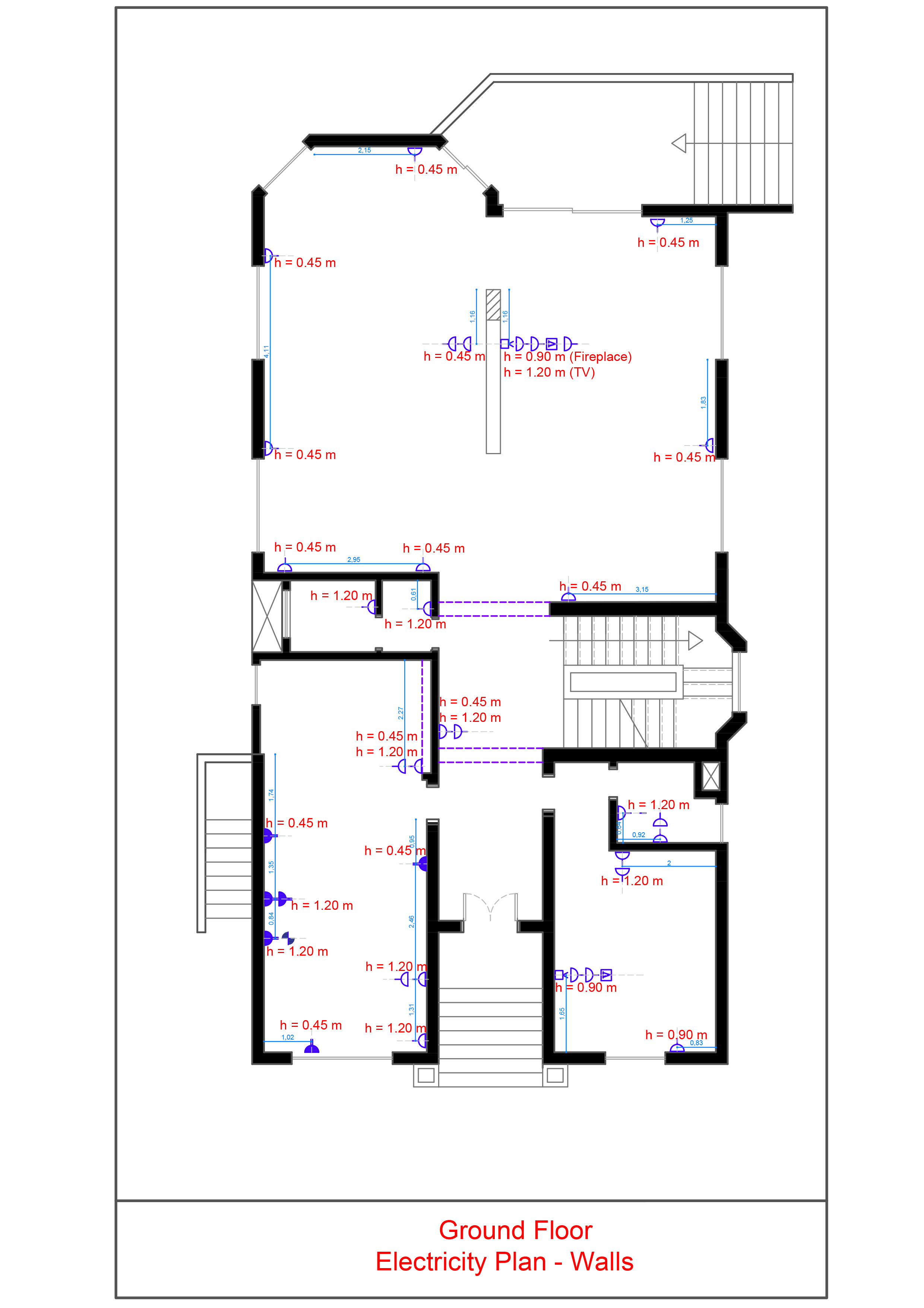 AutoCAD Work - Plans / 3 Storey Villa-6