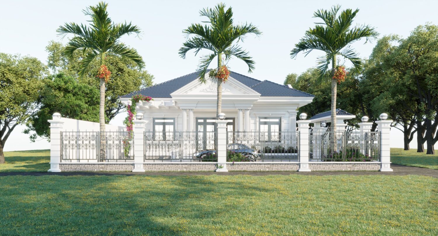 7461. Free Sketchup Garden House Exterior Model-5