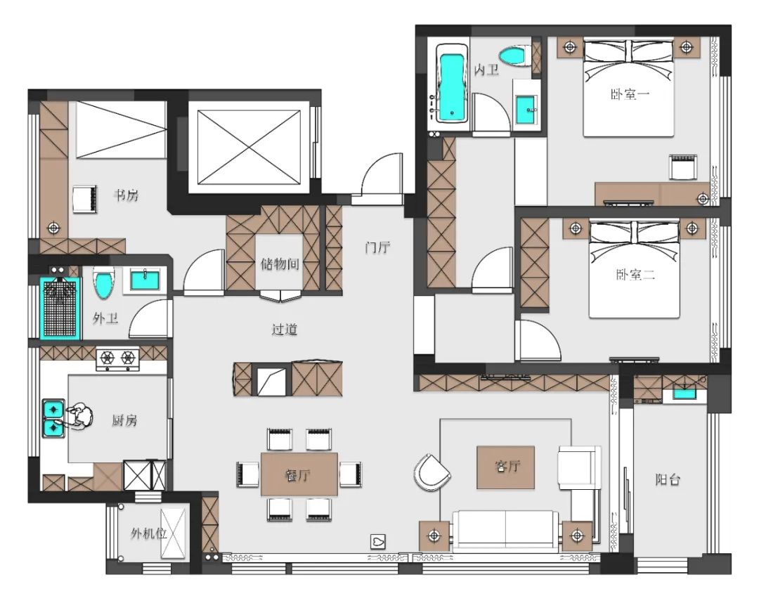 165㎡现代简约大平层-12