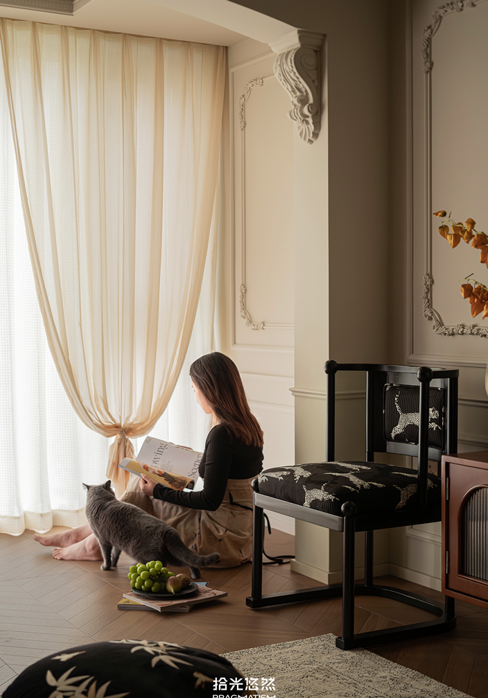 复古轻法式风格房屋设计-16