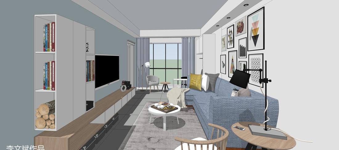 
北欧风格————刚需蓝色收纳风格 -1