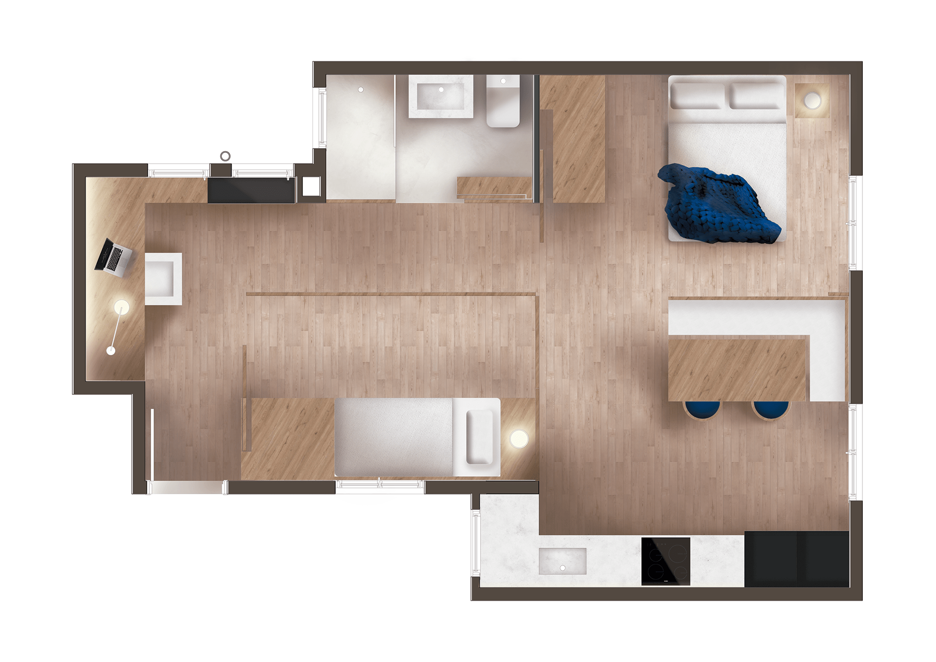 分散式住宅(注:Casa Difusa在意大利语中有分散式住宅的意思,它通常指一种分散布局的居住模式 ) -4