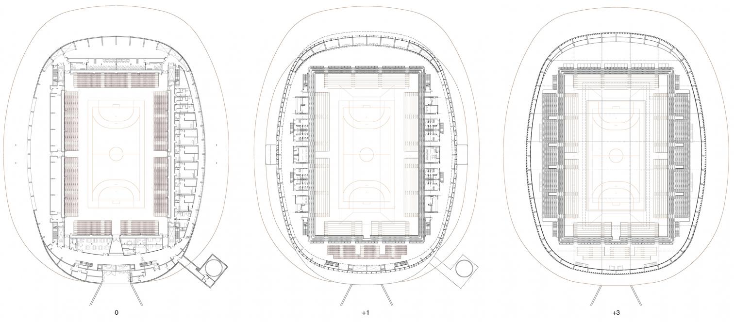 西班牙 Tarragona 市“Palacio de los Deportes Juegos Mediterráneos”体育场馆-21
