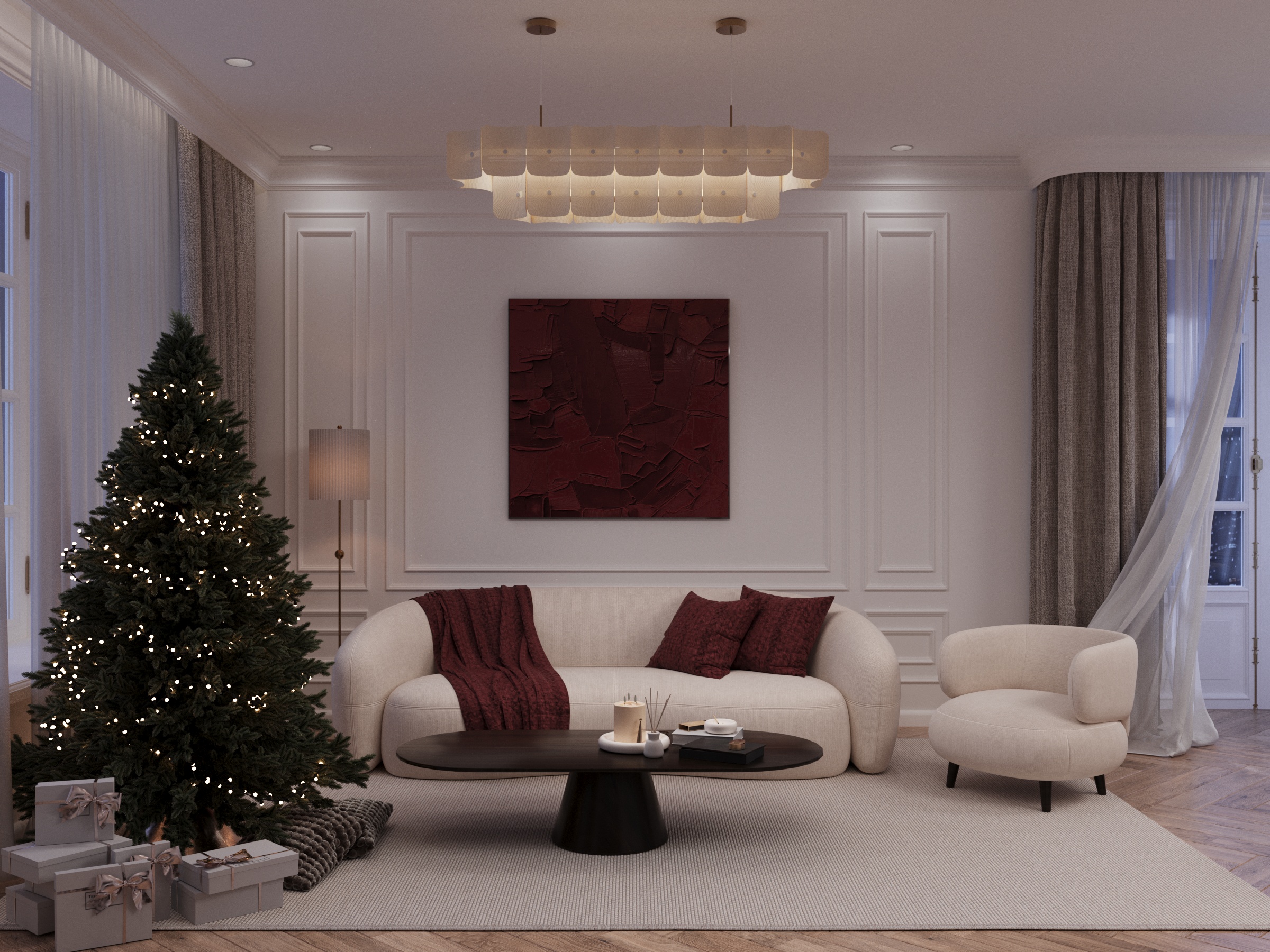 quiet modern classic open-space apartment | nightlight-0