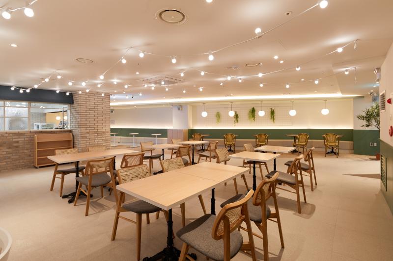 五十大气简洁的绿色餐厅设计-9